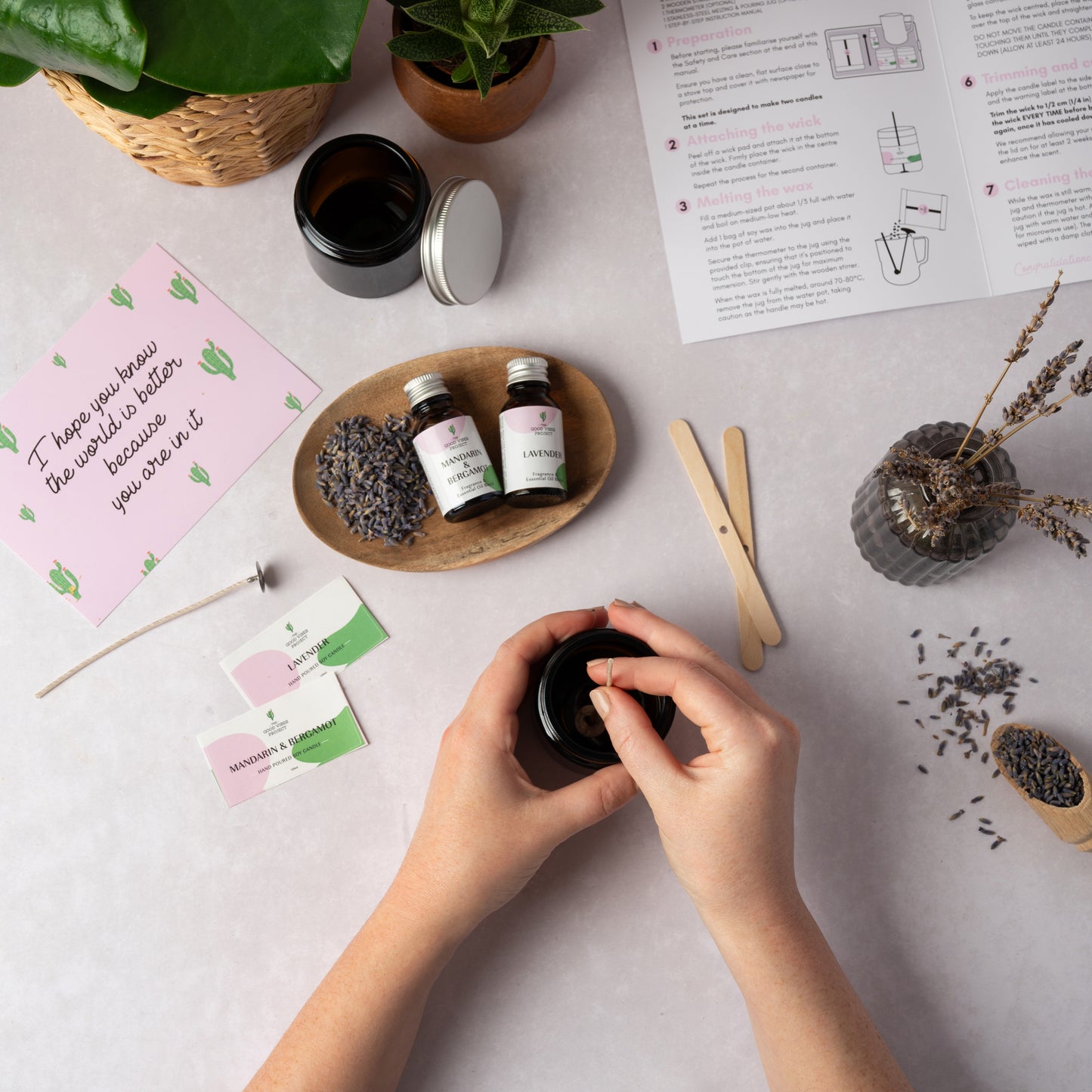 Candle Making Kit STARTER KIT | Make Your Own 4 Soy Scented Candles